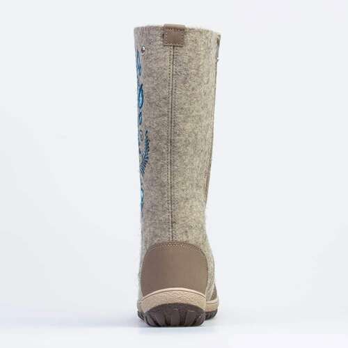 867098-02 Высокие валенки с принтом Гжельская роспись, фото №5