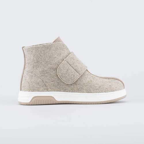 857013-01 Валенки короткие женские бежевый, фото №2