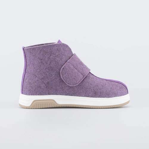 857013-06 Валенки короткие женские сиреневый, фото №2