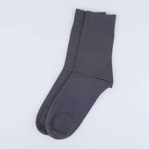 07742548-40 Классические мужские носки темно-серый, фото №1