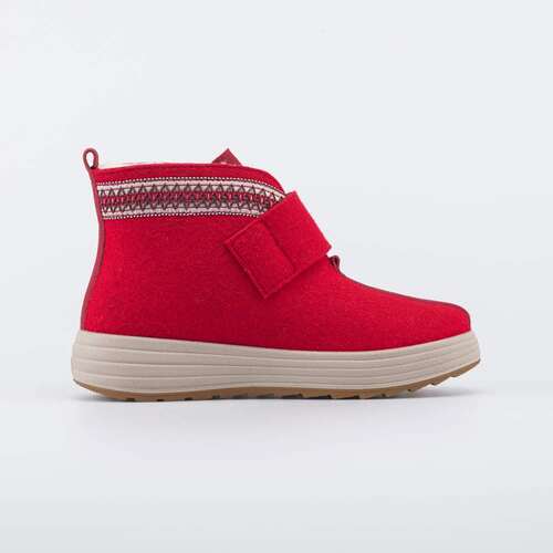 857016-43 Женские короткие валенки Арктик красный, фото №2