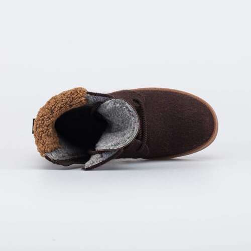 857017-41 Коричневые валенки-ботинки женские	, фото №4