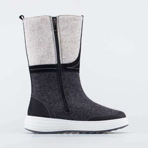 867127-42 Женские валенки с вышивкой серый, фото №2