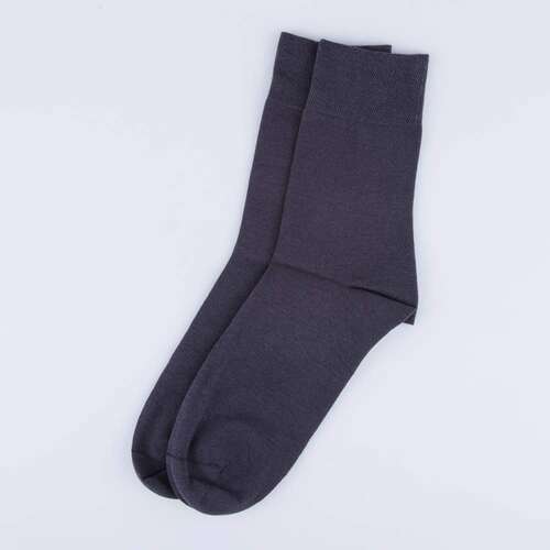 07742634-40 Классические мужские носки темно-серые, фото №1