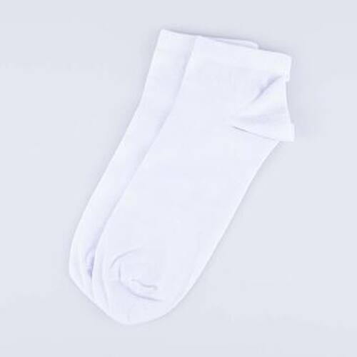 07742640-40 Ультра-короткие белые носки, фото №1