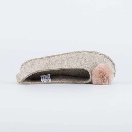 837006-01 Войлочные тапочки-балетки серые, фото №4