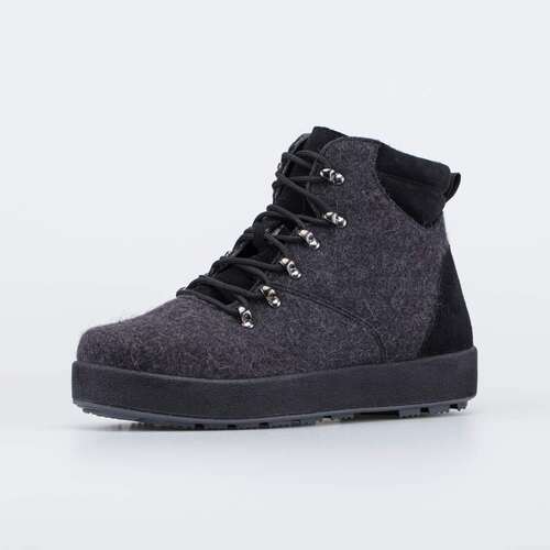 957029-41 Валенки-ботинки на шнурках черный, фото №1
