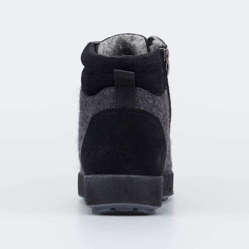 957029-41 Валенки-ботинки на шнурках черный, фото №5