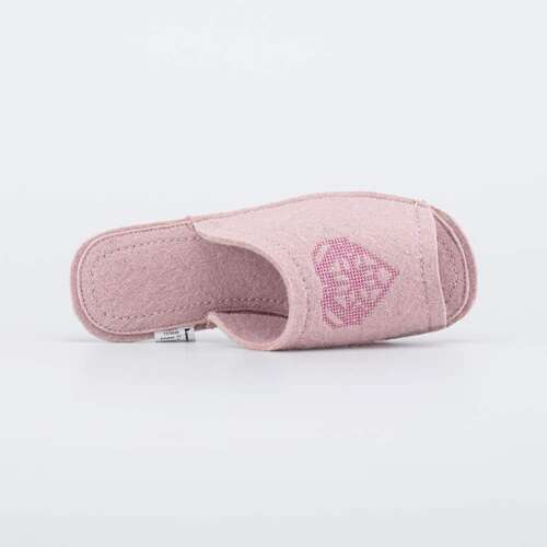 837004-08 Женские войлочные тапочки Сердце , фото №4
