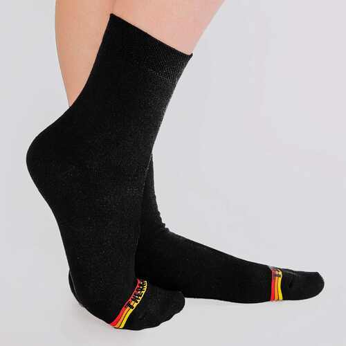 07842281-41 Женские гладкие термоноски MF черный, фото №2